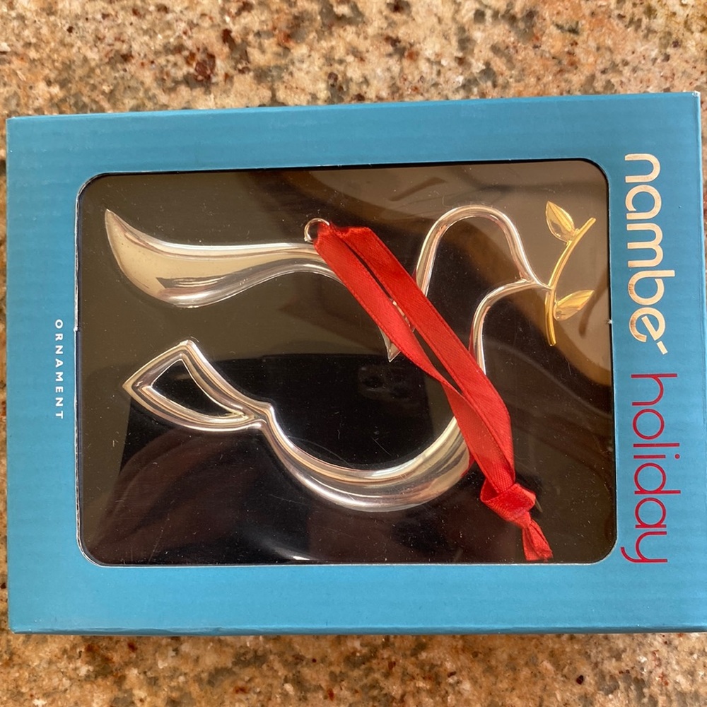 🛑 SOLD 🛑 Christmas Nambe Dove  ornament